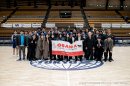 試合観戦後の記念写真