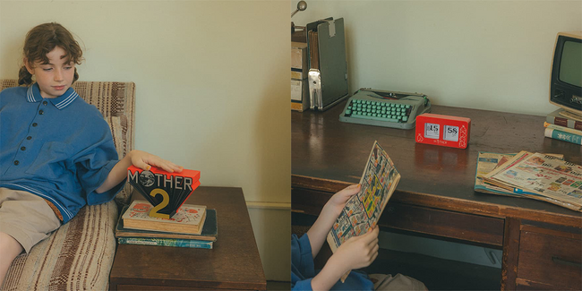 『MOTHER2』ロゴの立体ロゴフィギュアと、どせいさんパタパタ時計ができました!