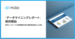 音声解析AI「MiiTel」、「データマイニングレポート」を提供開始
