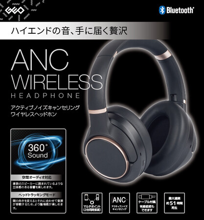 圧倒的没入感を驚きの価格で。ANC×360°サウンド×51時間連続再生 ゲオ限定『ANCワイヤレスヘッドホン』を発売