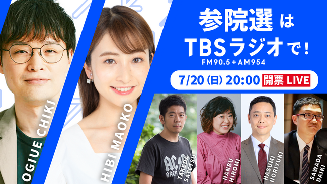 JRN開票特別番組「参院選2025＜物価高・少子化・分極化＞　～この選択は何を変えるのか？少数与党に下される審判は～」放送決定