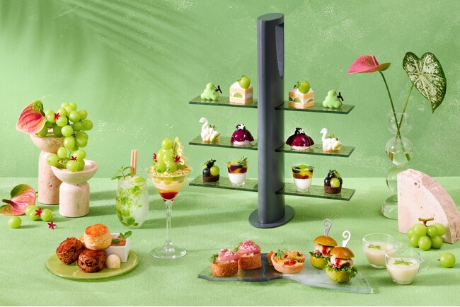 果実溢れる“シャインマスカットパルフェ”が主役　シャインマスカットの魅力を堪能するアフタヌーンティー