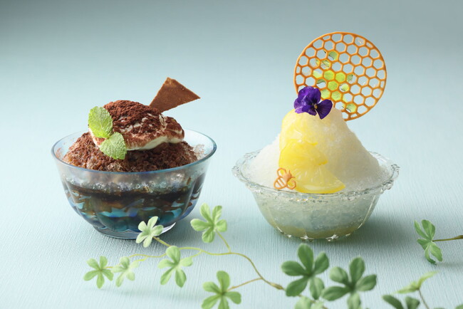 【琵琶湖ホテル】百人一首をモチーフにした2種のかき氷を販売　甘酸っぱい恋心を表現した『しのぶレモン』と　ほろ苦く切ない想いを込めた『焦がれティラミス』