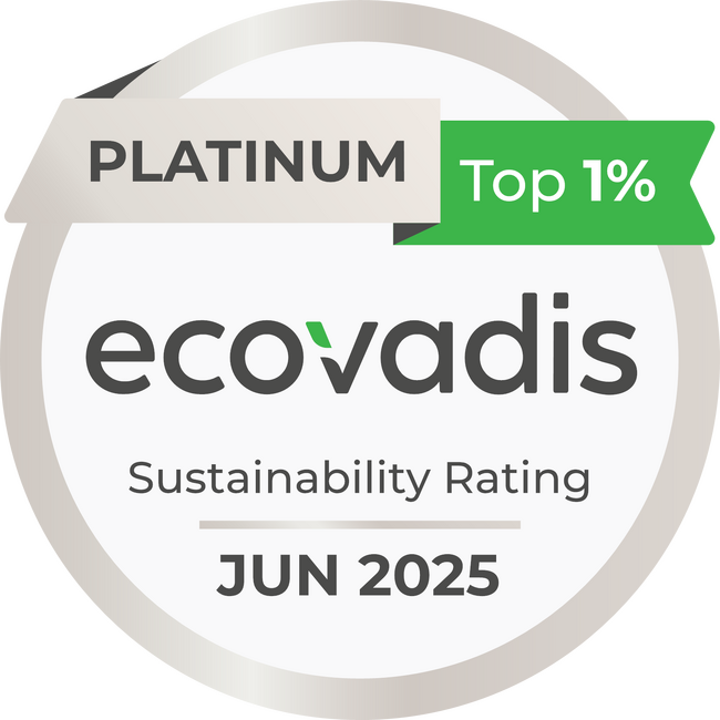 EcoVadisのサステナビリティ調査で最高位の「プラチナ」を獲得
