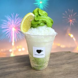 抹茶チーズケーキ味かき氷