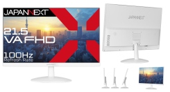 JAPANNEXTが21.5インチ VAパネル搭載 ホワイトカラーのフルHD液晶モニターを13,980円で7月4日(金)に発売