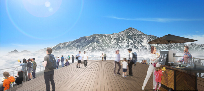 西穂高口駅屋上展望台が『AlpScape』として7月19日(土)にリニューアルオープンします