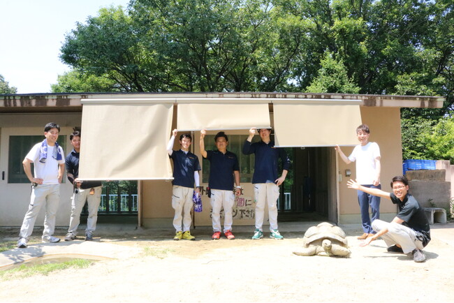 ニッカホーム、東山動植物園にスタイルシェード6基を寄贈