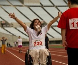 昨年の大会に出場した渋谷真子さん 昨年の大会に出場した渋谷真子さん