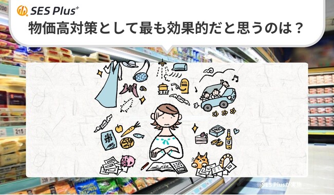 【SES Plus緊急アンケート結果】物価高対策、最も支持されたのは「食料品消費税ゼロ」