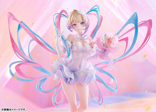 『NEEDY GIRL OVERDOSE』より、「超絶最かわてんしちゃん」が「ニディガ展2」でお披露目したパーティドレス姿のフィギュアで登場。