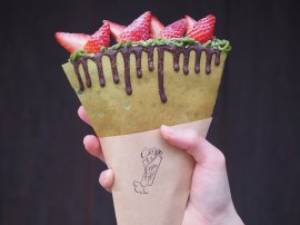 夏イチゴと抹茶モンブランメルト