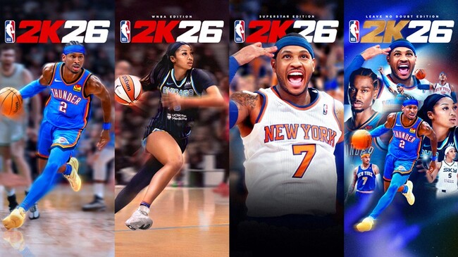 コートの主役をつかみ取れ ―『NBA(R) 2K26』カバー選手を発表！シェイ・ギルジャス＝アレクサンダー、エンジェル・リース、カーメロ・アンソニーがそれぞれ登場