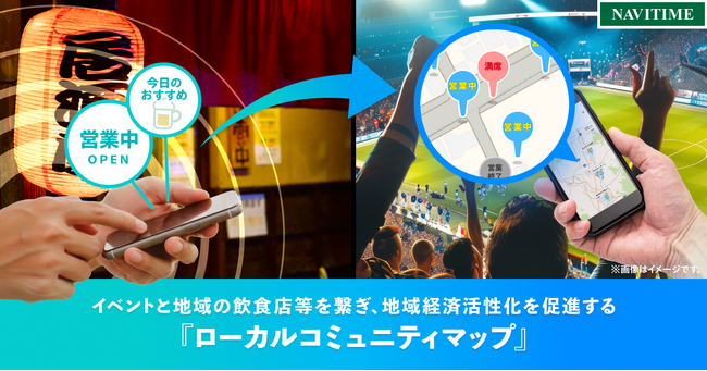 イベントと地域の飲食店等を繋ぎ、地域経済活性化を促進する『ローカルコミュニティマップ』を提供開始