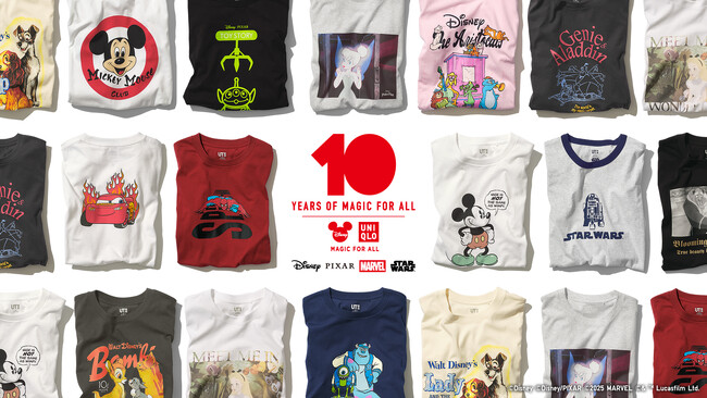 ユニクロとディズニーが贈る「MAGIC FOR ALL」10周年　ミッキーマウスのぬいぐるみやアーカイブコレクションを8月4日より発売