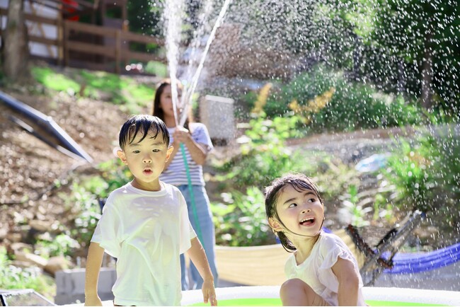 【兵庫県】この夏、いちばん気持ちいい1日。 水あそび×BBQ×温泉で、ととのう夏休み！ 「ウッドデザインパーク与位」に、びしょぬれで遊べる無料エリアが登場！