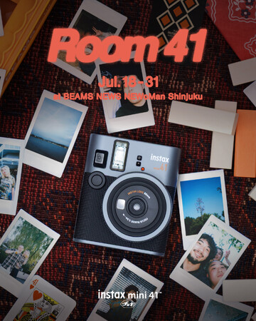 instax(TM)”チェキ“の最新モデルを体験・購入できるポップアップストアが期間限定オープン「instax mini 41(TM) POP UP STORE -ROOM 41-」