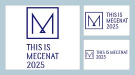 This is MECENAT2025 ロゴマーク