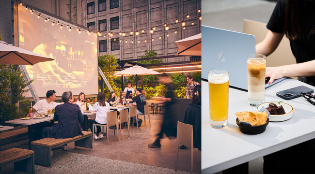 東京ドームそばの駅チカホテル！レストラン「KANPAI TERRACE」のテラスが一新！日中は”ワーキングテラス”、夕方以降は”ビアガーデン”へ！