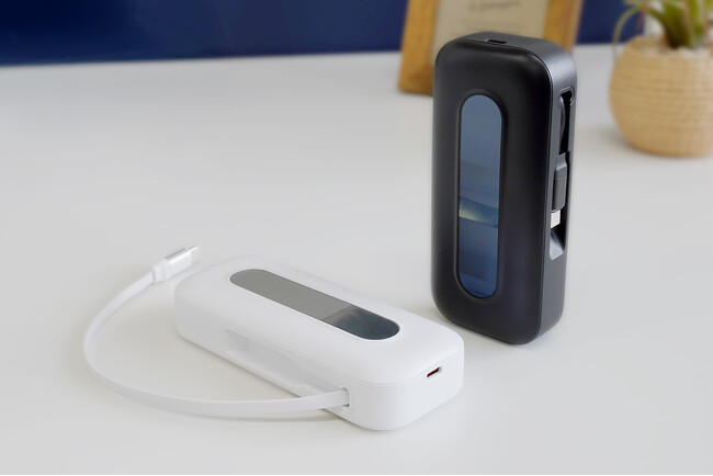 巻き取り式ケーブル×10000mAh×PD20W急速充電でスマートに充電！ OWL-LPB10021CRシリーズを発売。
