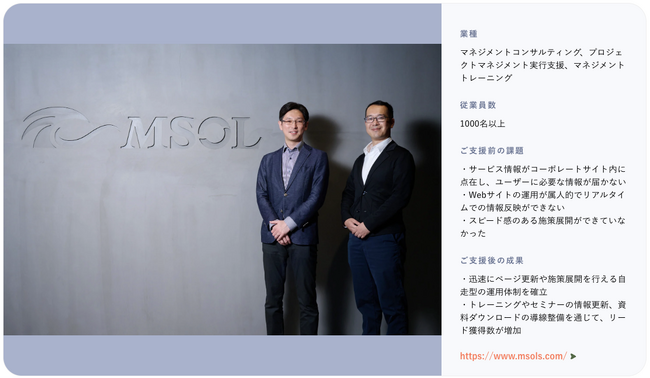 株式会社マネジメントソリューションズのHubSpot活用・ウェブサイトリニューアル事例を公開