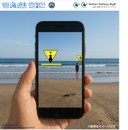 -海辺の危険や利用状況をARで可視化-　海辺の事故防止にむけて『Water Safety eye』を全国展開。スマートフォンのカメラを海にかざすだけで、危険がわかる！