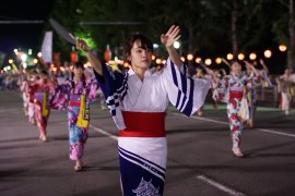 紀州おどり「ぶんだら節」の様子 紀州おどり「ぶんだら節」の様子