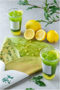 【熱海さとり本店】7月19日発売！濃茶×レモンの爽やか夏限定スイーツ＆ドリンクが新登場　累計販売数9万個突破！「大熱海!!!ぱりぱりクレープ」初の新作　～ 爽やかに、深く。甘酸っぱさと愉しむ夏の味わい ～