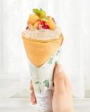 桃×紅茶クレープ