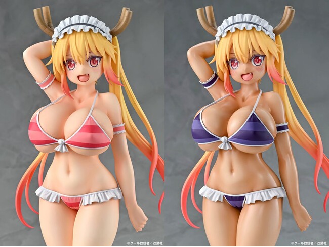 『小林さんちのメイドラゴン』より、「トール」がビキニスタイルでフィギュア化。ツヤのある「日焼けver.」も登場。あみあみにて予約受付中。