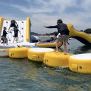 海上で揺れるオーバルパッド 海上で揺れるオーバルパッド
