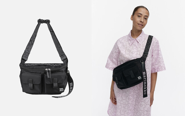 [マリメッコ]Wear all day bagsシリーズに新型スリングバッグが登場。ジャカードと陰影で表現されたウニッコがスタイリングのアクセントに。