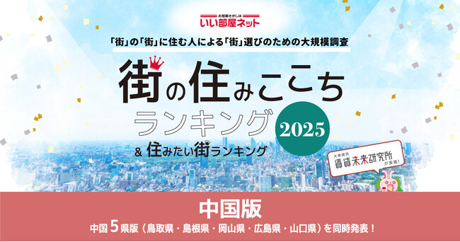 いい部屋ネット　街の住みここち＆住みたい街ランキング2025＜島根県版＞ランキング発表