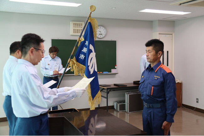 【千葉県市原市】非番日に火災現場で市民2名を救出した消防職員を表彰