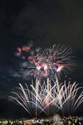 いなわしろ花火大会の様子その1