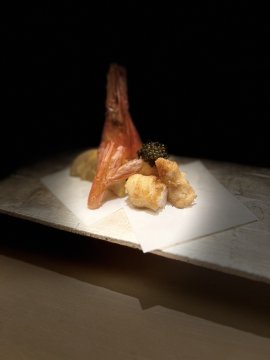 ぼたん海老のフライ