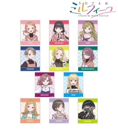TVアニメ「うたごえはミルフィーユ」のトレーディングアクリルカード、トレーディング缶バッジなどの受注を開始！！アニメ・漫画のオリジナルグッズを販売する「AMNIBUS」にて