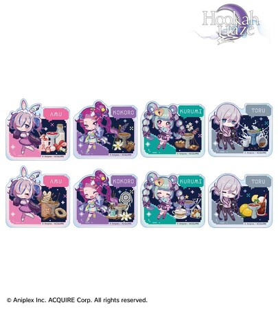 「Hookah Haze」のトレーディングアクリルマスコット、トレーディングアクリルカードなどの受注を開始！！アニメ・漫画のオリジナルグッズを販売する「AMNIBUS」にて