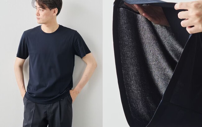 和歌山県生まれの「“風、抜ける” 冷ヤシャリ Tシャツ」再登場！着た瞬間にヒンヤリ。～夏に最適な“限界”まで撚った特殊糸使用～