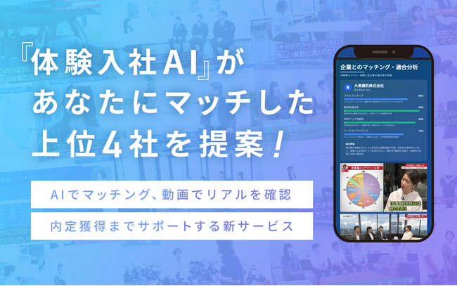 AI×求人動画で入社後のミスマッチを低減する新サービス「体験入社AI」提供開始