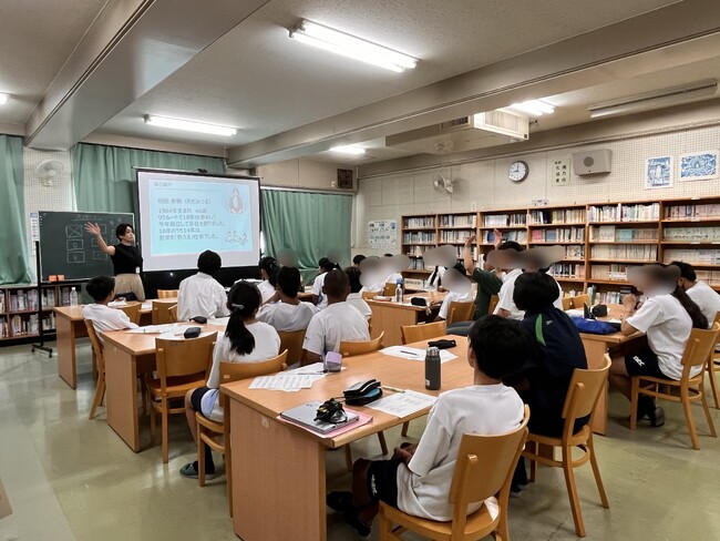 名古屋市立八幡中学校開催|体験型職業人講話「JOBfes」に参加しました