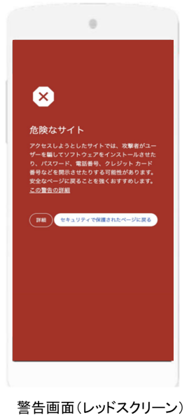 警告画面