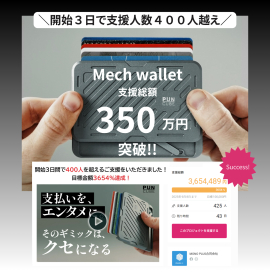 開始3日で400人越えを達成！！