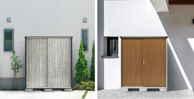 住宅と調和する建材デザインの物置を発売