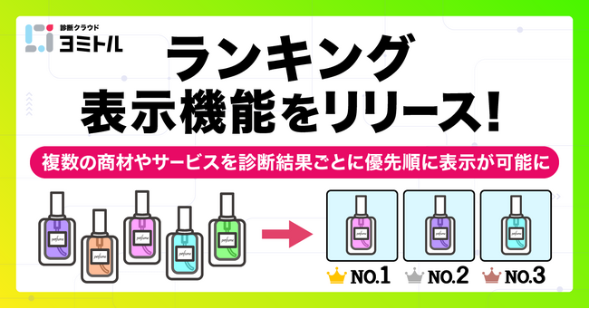 診断コンテンツに「ランキング表示機能」をリリース