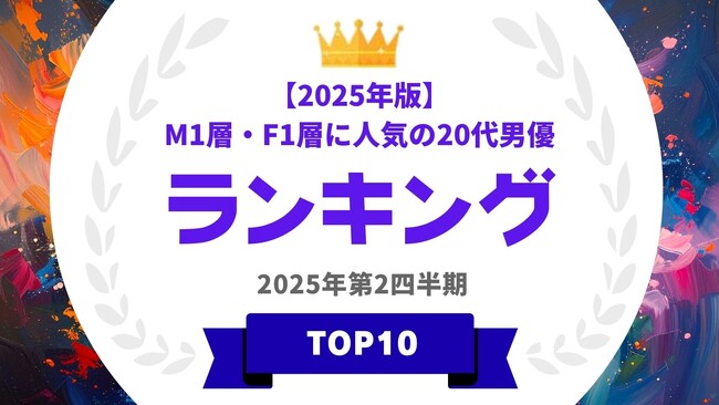 『タレントパワーランキング』がM1層とF1層に人気の20代男優ランキングを発表！WEBサイト『タレントパワーランキング』ランキング企画第392弾！