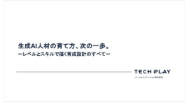 エンジニア・DX人材育成サービス『TECH PLAY Academy』、生成AI人材をスキル要素に応じ7つのレベルで定義