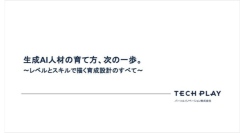 エンジニア・DX人材育成サービス『TECH PLAY Academy』、生成AI人材をスキル要素に応じ7つのレベルで定義