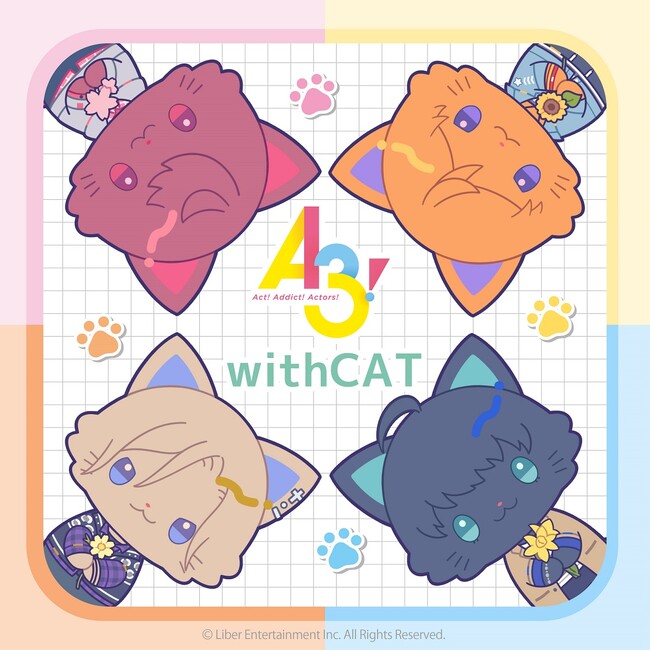 大人気イケメン役者育成ゲーム『A3!（エースリー）』より、withCAT illustration Ver.が登場！