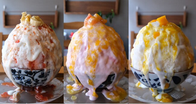 【梅乃宿酒造】大阪・十三「お茶のかき氷専門店 かき氷たから」でSNSで話題の「大人の果肉の沼」を使った「沼ごおり」が期間限定で登場！